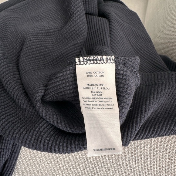 Mens Faherty Surplus Waffle Crew Pullover - Picture 4 of 4